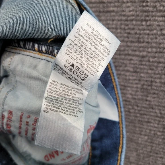 LUCKY BRAND Jeans Size 8/29 Long ZOE High Rise Straight Medium Wash Denim - Picture 7 of 15